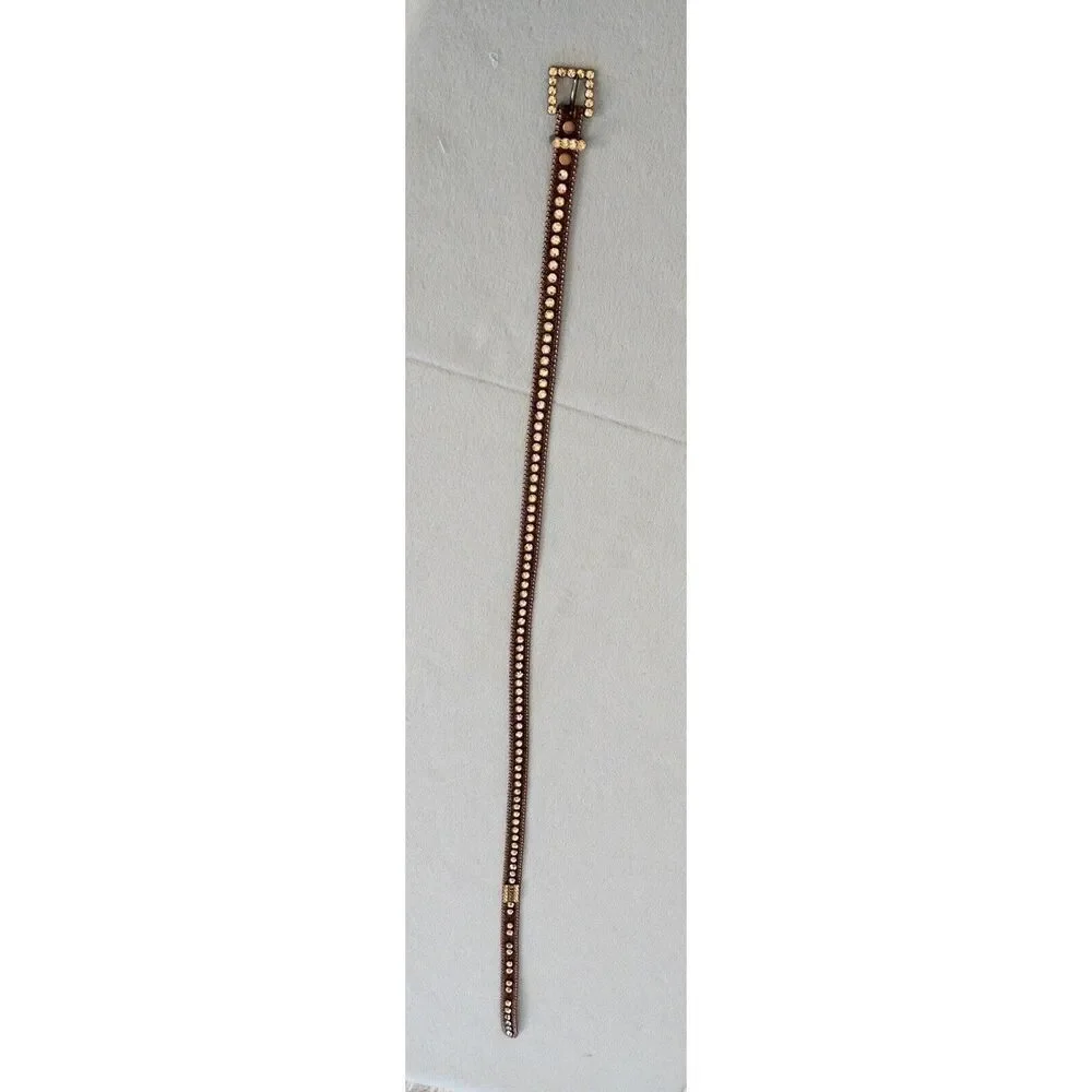 BB Simon Swarovski‎ Crystal Belt Womens Large Skinny